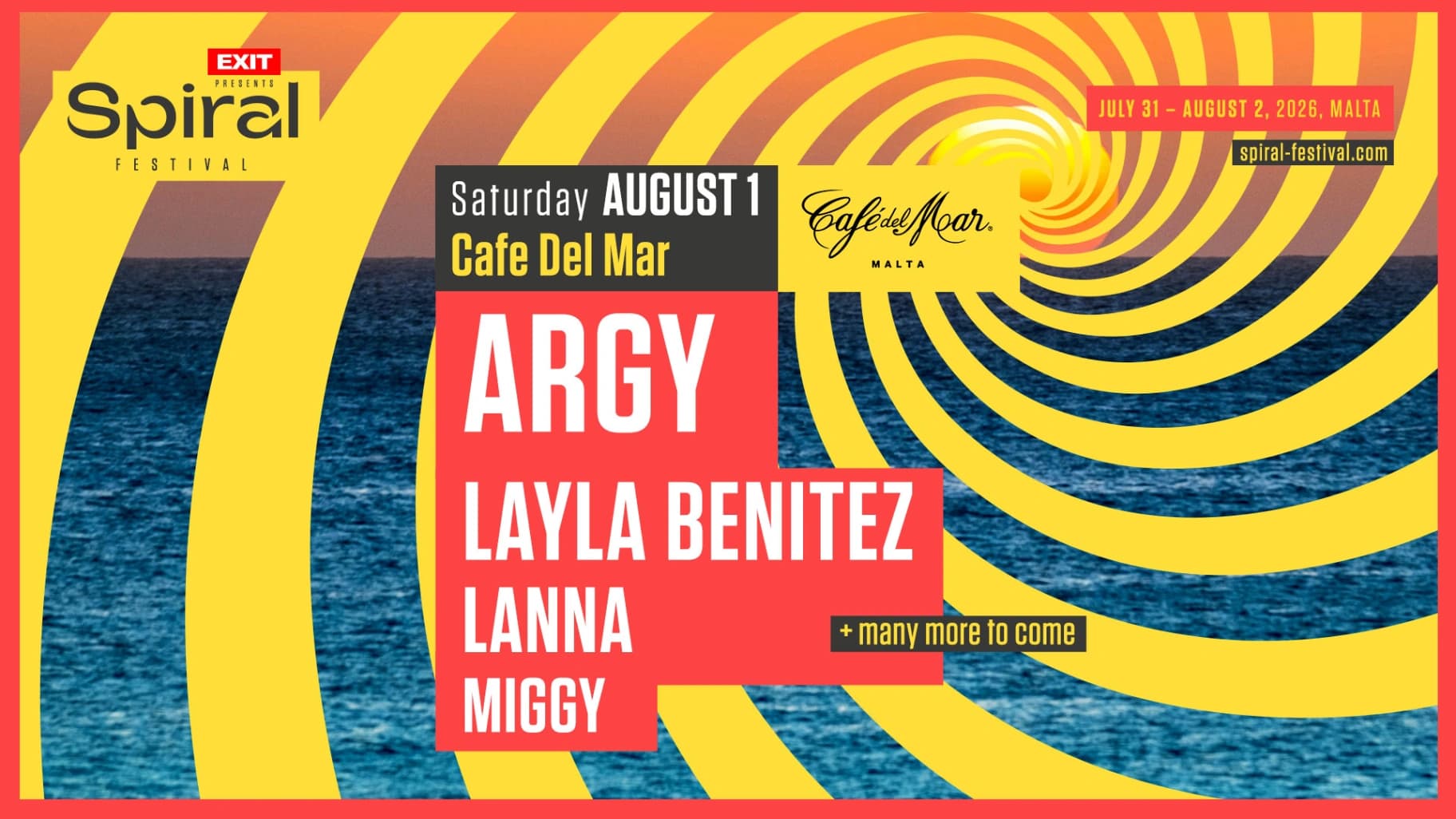 EXIT Presents: Spiral Festival Ft. ARGY