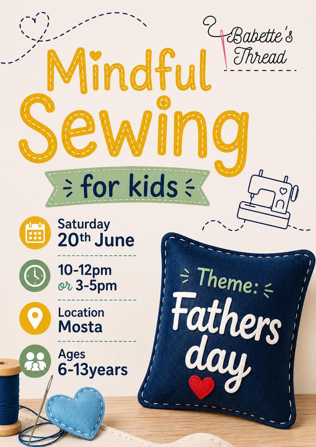 Mindful Sewing- Father\'s Day Event